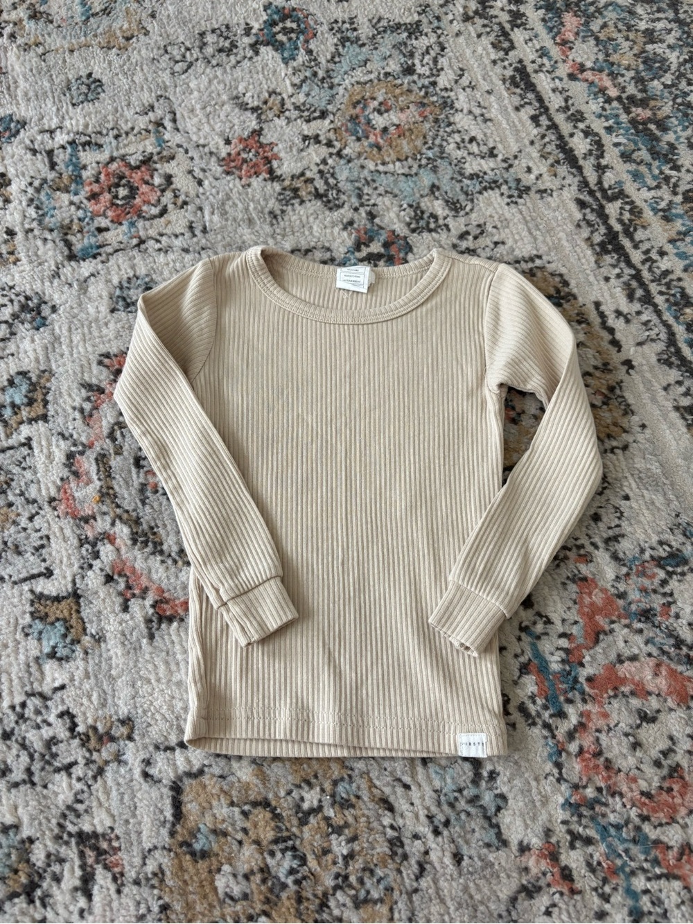 firsts by petit lem ribbed longsleeve for baby